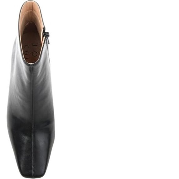 Journee Collection Womens Black Comfort Square Toe Block Heel Zip-up Booties - Picture 3 of 4